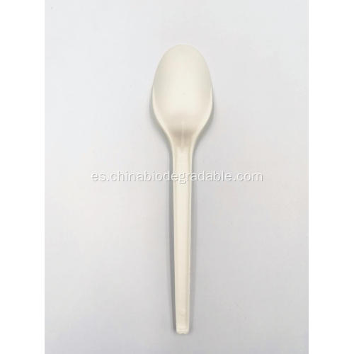 Cuchara de plástico desechable compostable no tóxico PLA Utensilios